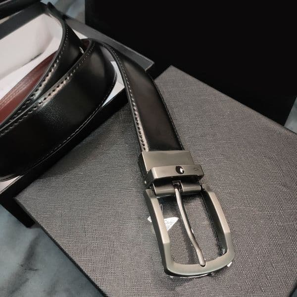 Designer belt luxury men Gentlemanly maturity classic Simple Pin needle Buckle belts gold and silver Grey buckle head casual width 3.5cm size 105-125cm fashion