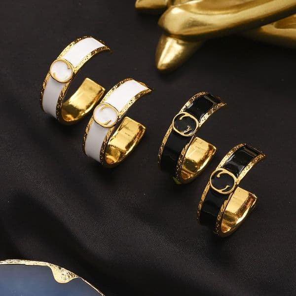 Designer Earrings Gold Earrings Brand Letter Charming Women Hoop Earrings Jewelry Accessories Love Gift