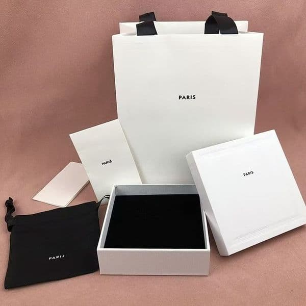 Luxury white jewelry box earrings brooch necklace bracelet jewelry gift box case boxes Q260527