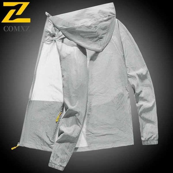 Summer Mens Jacket Antileisure UV Skin Hooded Coat UPF Sunscreen Outdoor Clothing Fishing Riding Lightweight Thin Windbreaker W250916