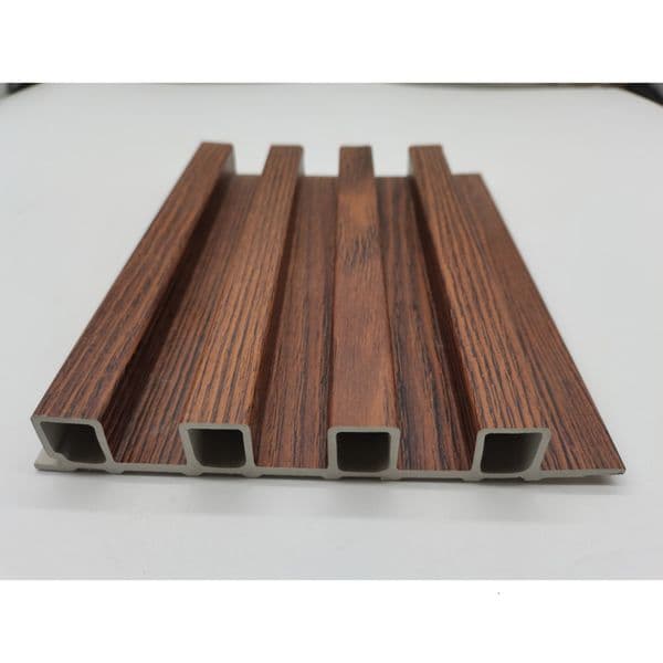 160 Grooved Grille New Material Fireproof Wall Panel Wood Grain Wood Plastic Grille Wall Panel Home Decoration quality