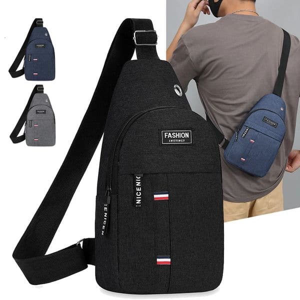 Chest Bag Mens One Shoulder Crossbody Bag Large Capacity Outdoor Sports And Leisure Fashion Small Shoulder Bag Large Capacit 250915BJ