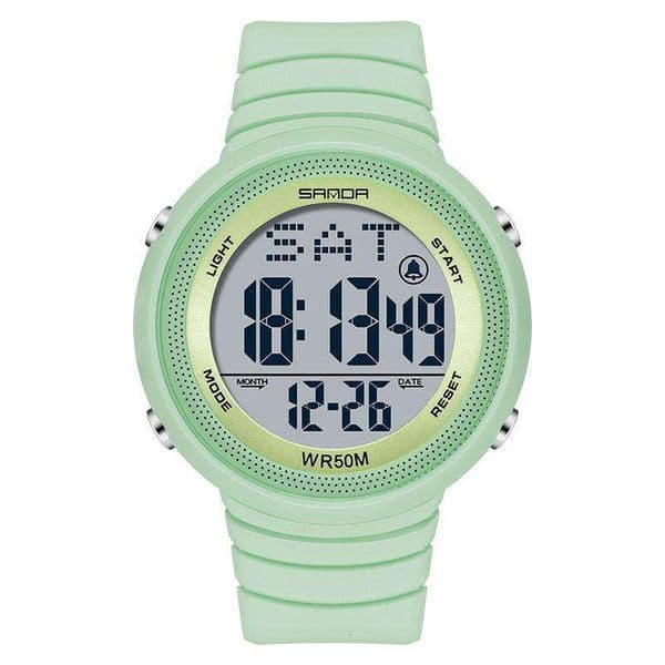 DHgargets Sanda Brand Hot-Selling Electronic Simple Personality Luminous Men and Women Wristwatch Multi-Functional Student Outdoor Sports Watch