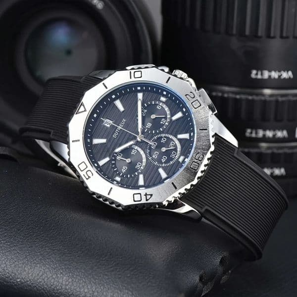 2026 top New Hot Sale Model Luxury Watches for Men Quartz Wristwatch Popular Rubber Strap Automatic Date Daily Waterproof Fashion Male Clocks for Gift
