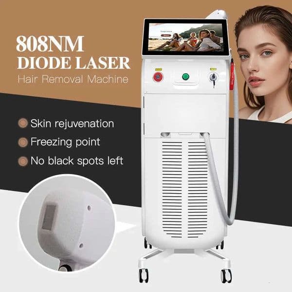 New Triple Wavelength 755 808 1064Nm 1600W Ice Titanium Hair Removal Diode Laser 808Nm Permanent Depilation For All Skin Types Professional Laser Machin