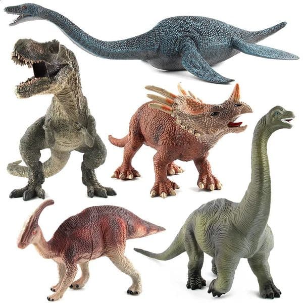 Simulation Dinosaur Toys Plastic Gorilla Toys Dinosaur Animals Model Brachiosaurus Plesiosaur Action Figures Kids Boy Gift250916BJ