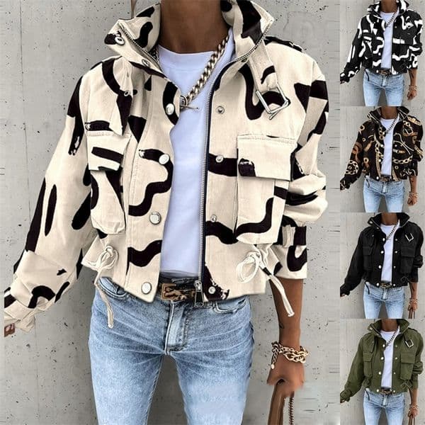 Woman Jacket Clothing Streetwear Autumn winter Elegant Slim Round Neck Solid Pocket Button n Long Sleeve Workwear Coats y250815