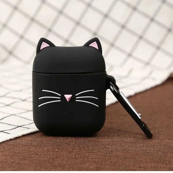 Cute 3D Black Cat Protective Shockproof Earphone Silicone Cover For Airpods Pro 2 CaseAirpods Pro123 Case Funda Men Kids XJ250916