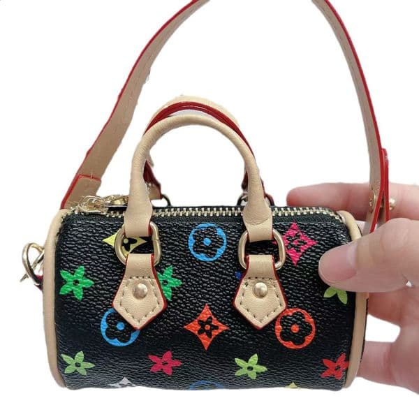 Mini Change Bag Red Envelope Vintage Flower Shell Bag Headphone Bag Keychain Creative Trendy Bag Pendant Accessory 250916