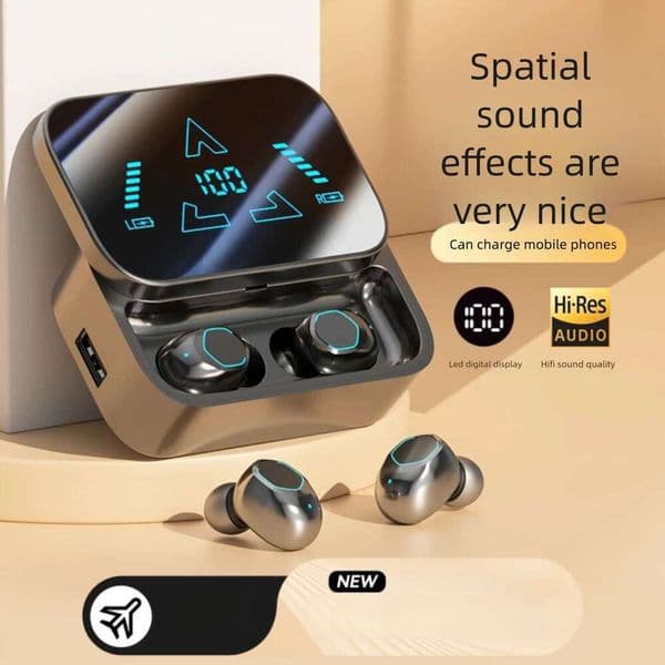 New Wireless Bluetooth Earphones Noise Cancelling Long Battery Life High End In Ear Headphones For Men Women