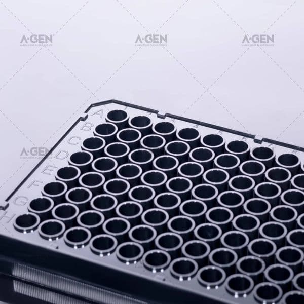 High Binding 96 Well Black Enzyme-Linked Immunoassay Test Without Lid Sterile| Laboratory Use