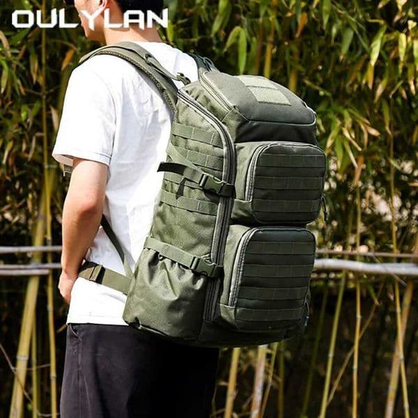 Oulylan Large Capacity Outdoor Climbing Bags Men Practical Tactical Camouflage Backpack Waterproof Durable Travel Shoulders Pack Z250916