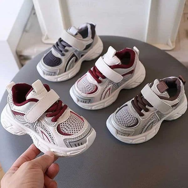 2025 Spring Autumn New Boys Kids Sport Girl Baby Toddler Mesh Breathable Casual Running Shoes Soft Soled Children Sneakers H260305
