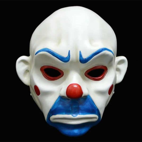 Joker Bank Robber Resin Mask Clown Dark Knight Cosplay Halloween CostumeXJ250916