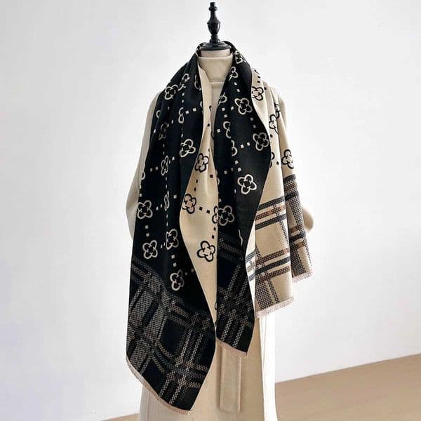 Luxury Winter Scarf for Women Faux Cashmere Warm Thick Soft ShAWl WrAP Female Brand Foulard Stylish Bufanda Stole W250916