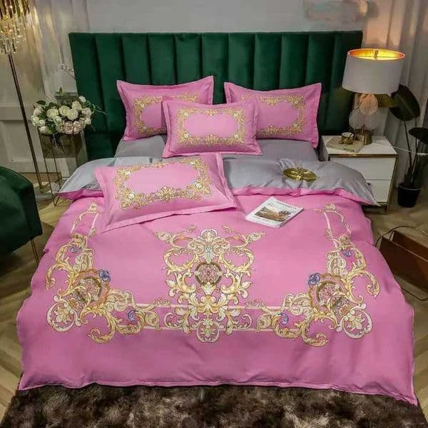 Luxury Plaid Geometric Horse Print Bedding Set Modern Duvet Cover with Cases - Queen King Size Bedroom Decor for Kids L260601