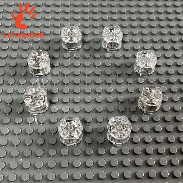 125pcs MOC 8 Colors 2x2 Dot LED Light with Battery Accessories Classic Brick Education LightEmitting Building Blocks Kids250916BJ
