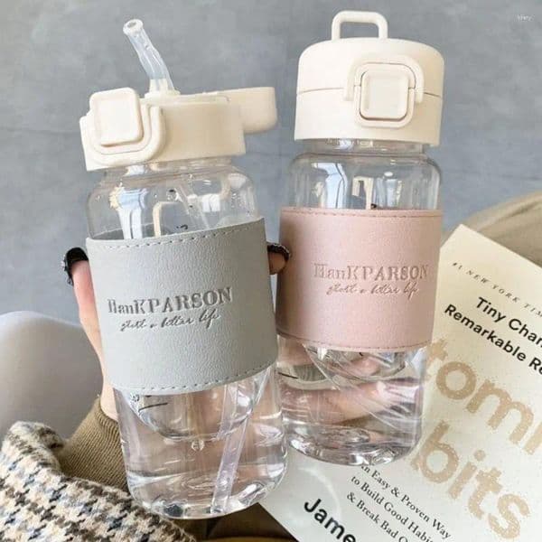 Water Bottles 500ml Creative Large Capacity Summer Bottle With Sippy Leak-Proof Cup Cute Travel Drinking Kettle Outdoors