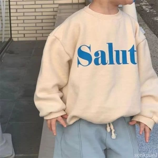 Autumn Fashion Kids Sweatshirts Baby Boys Long Sleeves Tops Kids Pullovers Soft Loose Girls Hoodies Childrens Clothing 250915BJ