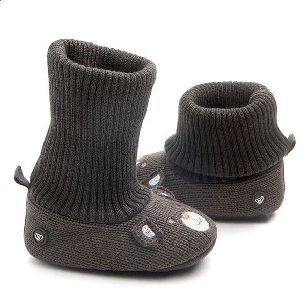 Baby Wool Knitted Shoes Boy and Girls born Bootie Winter Warm Infant Toddler Crib Shoes Classic Floor First Walkers 250916BJ