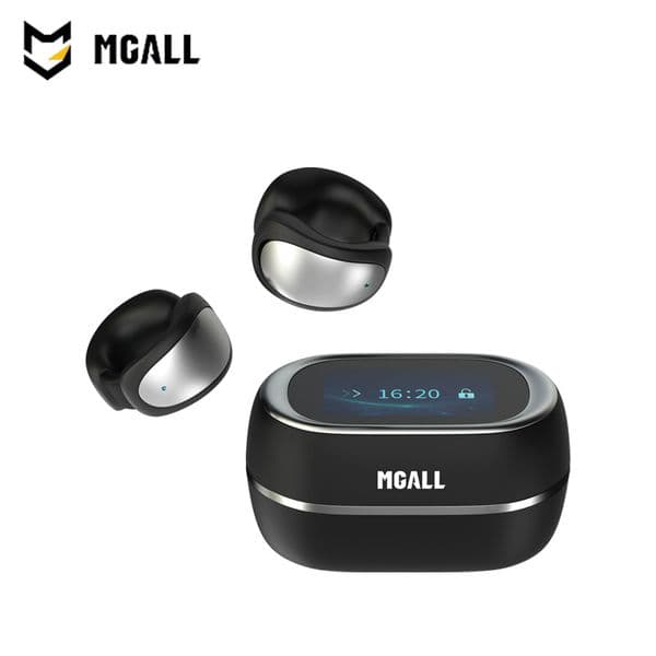 Wireless MGALL Earphones Ear Clip Style 60 MG-C100 Dolby Atmos Music Headset LCD Touchscreen Earbuds Z260605