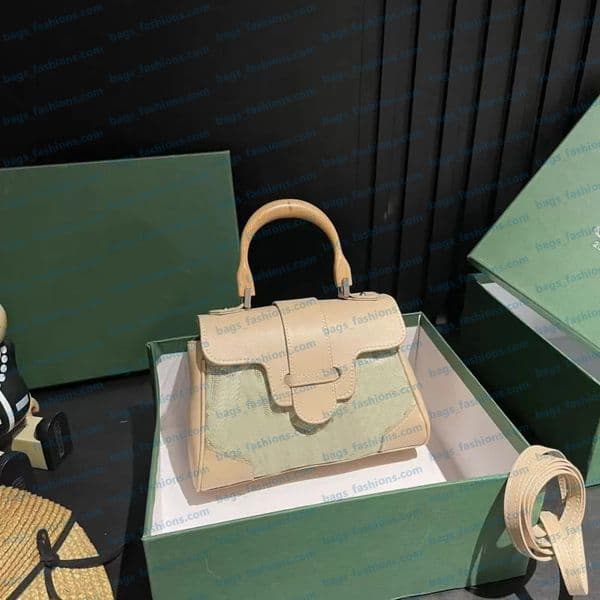 Luxury Designer Bag Women Shoulder Bag Mini Saddle Bag Classic Monogram Print Fashionable Handbag High-Quality Leather Wallet Large Capacity Tote Bag Shopping Bag