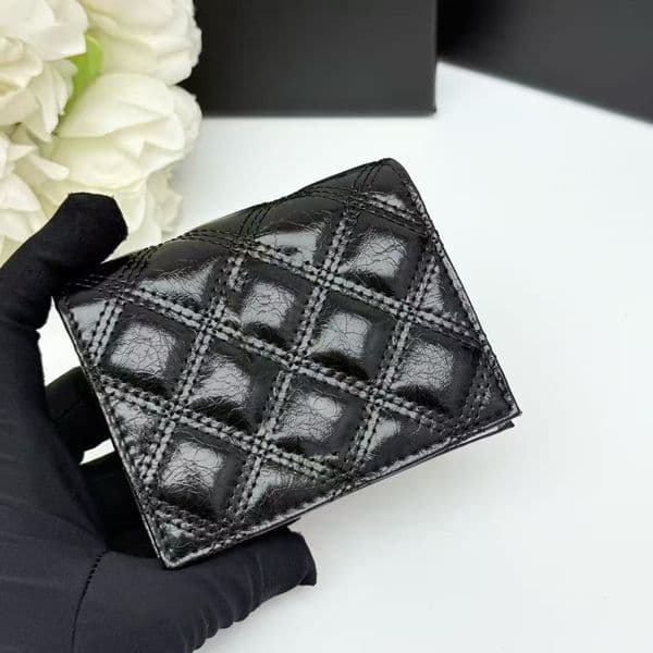 2025 high-quality luxury top designer exquisite burst crack boutique classic leather wallet credit card coin purse with box dustproof bag