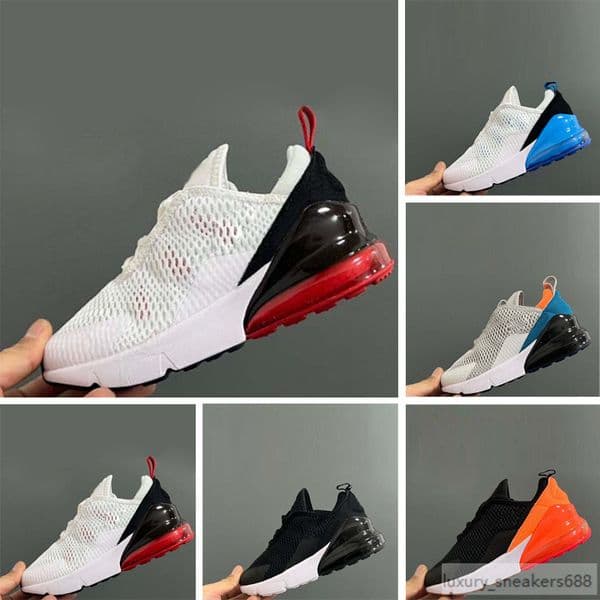 270 running kids shoes for boys and girls chaussure white black neon usa be true cactus barely rose rough green trainers sports sneakers 26-35
