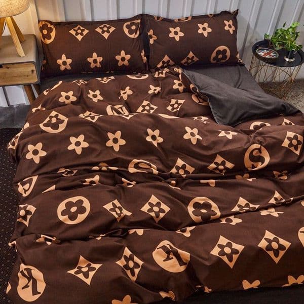 luxury bed sheets INS Bedding Four-Piece Double Boy Dormitory Sheet Quilt Cover Single Bed Three-Piece Set Summer