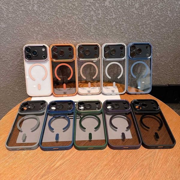 phone Cases designer For iPhone 17 Pro Max 16 15 Plus 14 13 12 11 XR Fashion High Transparency Case Metal Lens Compatible Hard case back cover Scratch proof