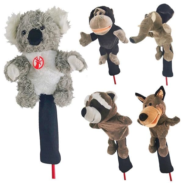 Animal Golf Club Headcover for Driver460CC Fairway Golf Accessories Golf Headcover ProtectorGolf Wood Cover Noverty Cute Gifts 250917BJ
