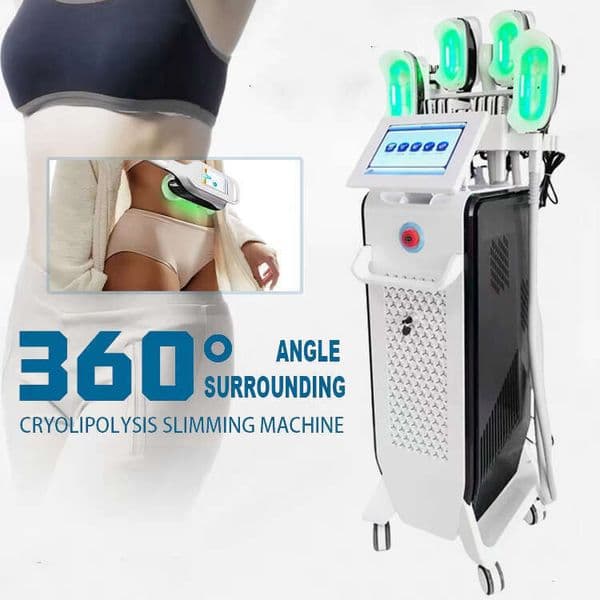New Newest 360 Cryolipolysis Slimming 9 In 1 Cryo Fat Freezing Body Fat Removal Anti-Cellulite Machine Lipolaser RF Face Contouring Cavitation Machin