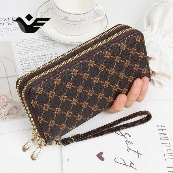 Feiyan Free Shipping New Designer Wallet High-quality Women's Wallet Long Coin Wallet Fashionable Double-layer Zipper Bag Large Capacity Wallet Women's Handbag