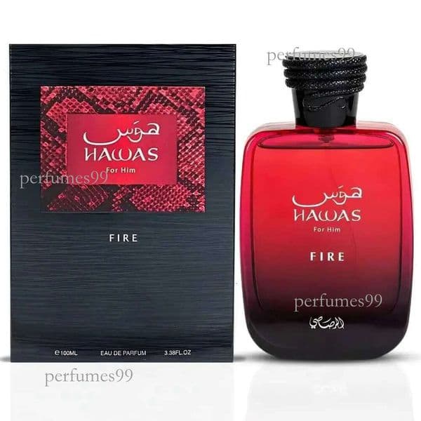 perfume cologne designer fragrance RASASI Hawas Fire Eau De Parfum Spray 100ML (3.4 Oz) - Bold Long Lasting Arabian Perfume For Men With A Fiery M250813