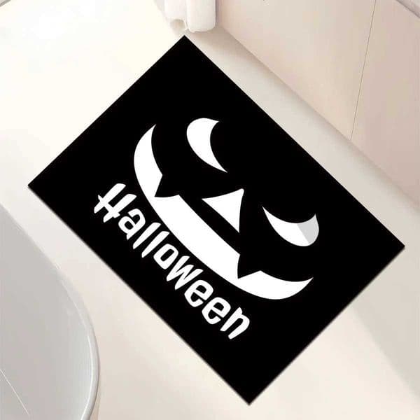 Funny Halloween diatom mud entry door absorbent floor mat bathroom door nonslip quickdrying carpet Z250917