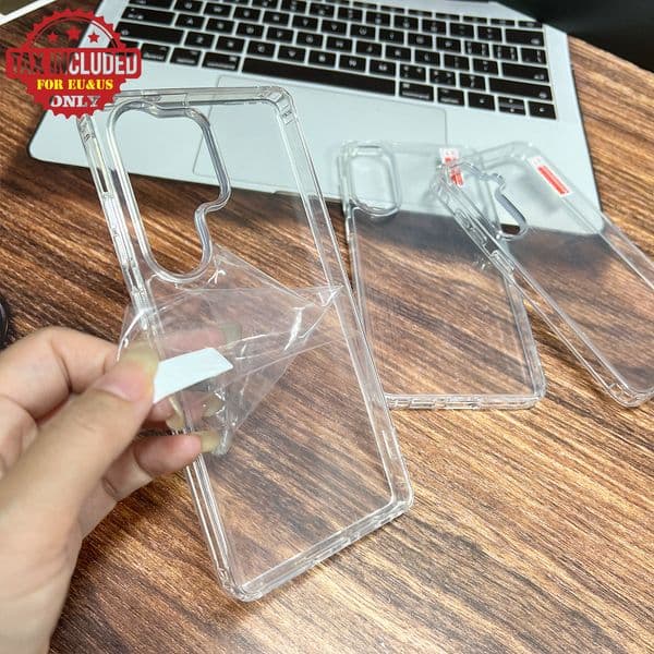 Samsung Galaxy S25 Edge Case Transparent, Compatible with S24 FE/S23/S22/S23 Plus, Anti-Yellowing Acrylic Back Shockproof Cover