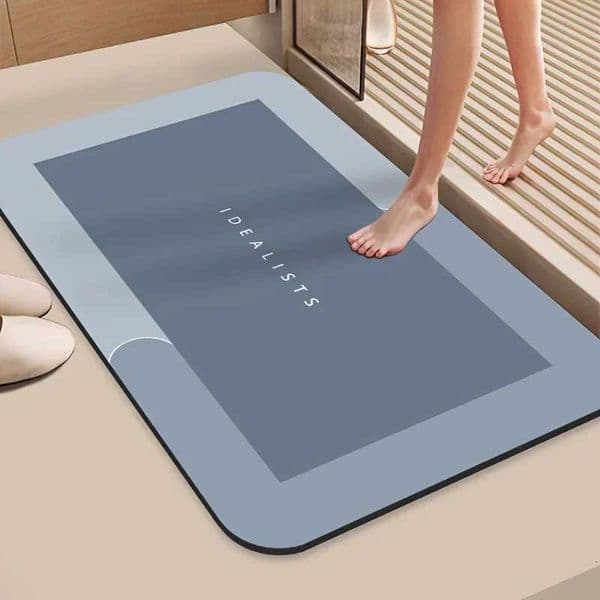 Bathroom Floor Mat Soft Diatomaceous Mud Absorbent Quick Drying Carpet Diatomaceous Earth Anti Slip Mat Door Mat Z250917