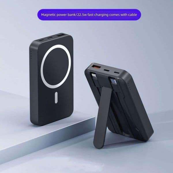 Magnetic with Built-in Cable Wireless MagSafe Mini Shared Fast Charging Portable Charger Power Bank