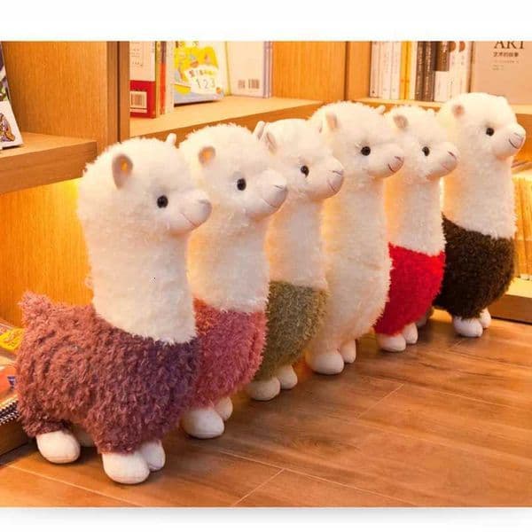 25cm New Alpaca Plush Toy 6 Colors Cute Animal Doll Soft Cotton stuffed doll Home office decor Kids girl Birthday Christmas GiftXJ250916