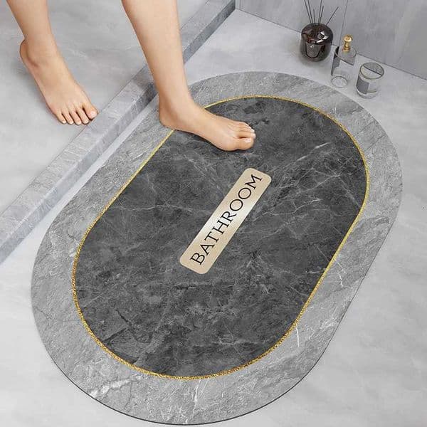 Diatom mud bathroom and toilet floor mat quick drying soft pad absorbent and non slip foot mat Z250917