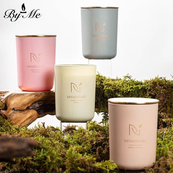 Muted Color Cupped Scented Candles for Home Bedroom Fragrance Diffusion Gift SetZ260530