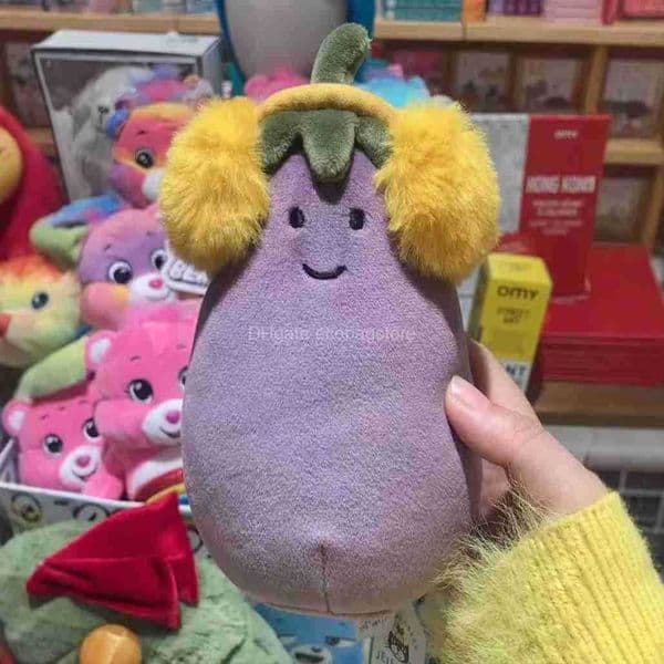 Movies & TV Plush toy JC Domestic designer Red Yellow Ear Muffs Eggplant Childrens Soft Toy Doll Gift