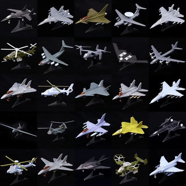4D 27Styles 1144 Fighter Assembly Model Plastic Gule Free Plane Armed Helicopter Reconnaissance Aircraft Bomber Model Toy 250918BJ
