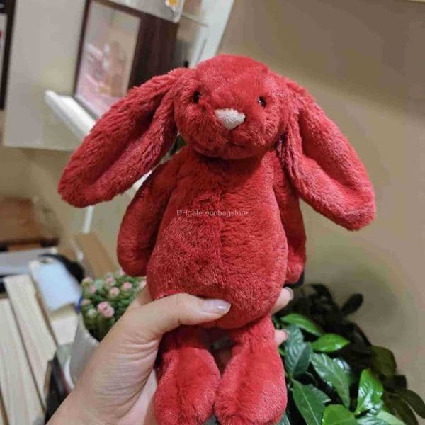 Movies & TV Plush toy JC Domestic designer Red Bonnie Rabbit Comfort Toy Doll Baby Companion Gift