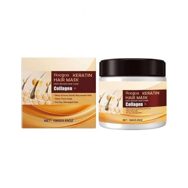 Hoegoa Keratin Repair Nourishes and Tangle-Free Lightweight Smooth Natural Gloss Hair Mask