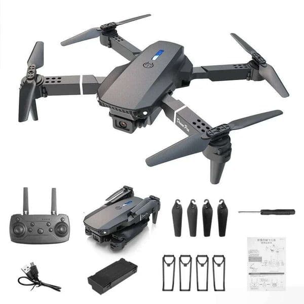 E88 Mini Drone 4K HD Camera Wifi FPV Foldable Quadcopter For Kids Adults Gift Toy RC Aircraft