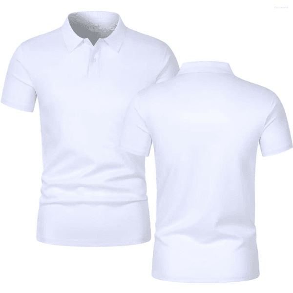 Men's Polos 2025 Summer Short Sleeve Collar T-shirt Solid Color Casual Shirt Fashionable Breathable Loose Quick Drying Top