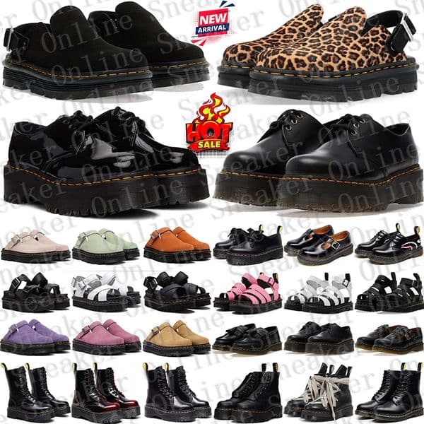 Free Shipping Designer drs docs martenns sandals heels Shoes slides clogs sandal slippers black sliders for mens womens sandale pantoufle fashion