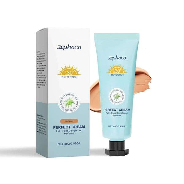 ZEPHOCO Protective Moisturizing Foundation Color Brightening Nourishing Matte Clear Natural Long-lasting Non-cakey