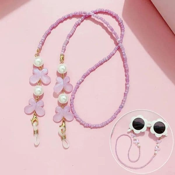 Adjustable Sunglasses Lanyard Strap Colorful Reading Glasses Eyeglass Chain Antislip Bead Splicing Necklace Headphone 250918BJ